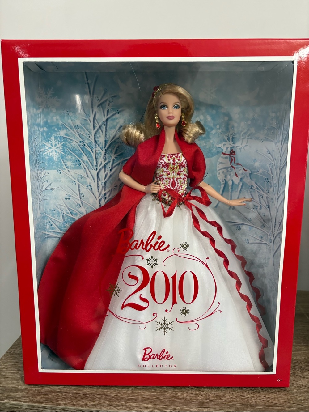 NIB. Barbie Holiday Collector Doll in Red and White by Barbie